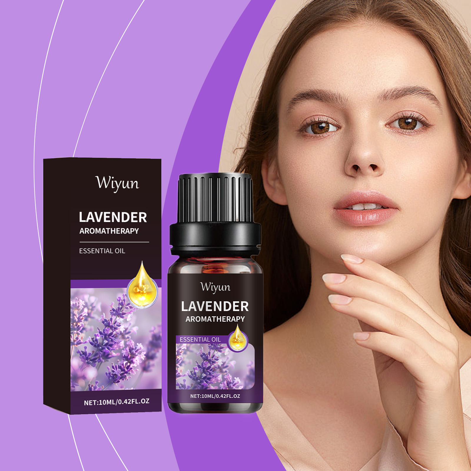 Rosemary Hair Oil - Lavender Essential Oil Moisturizing Nourishing Face