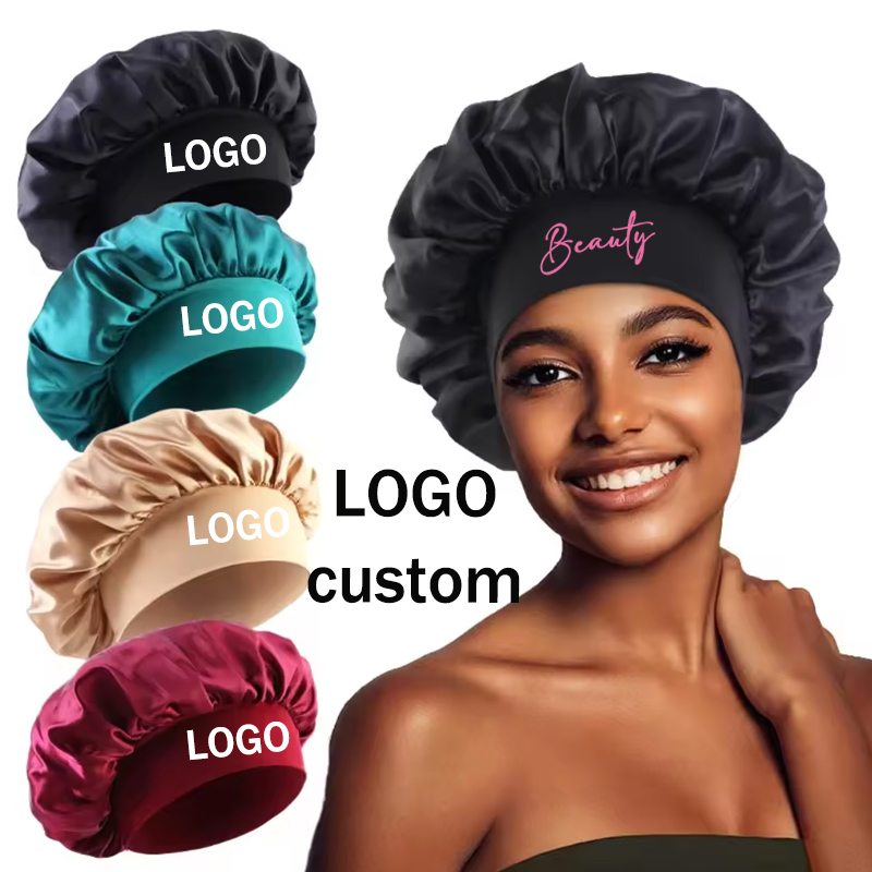 Hair Care Logo - Silk Bonnet For Hair Care Personalized