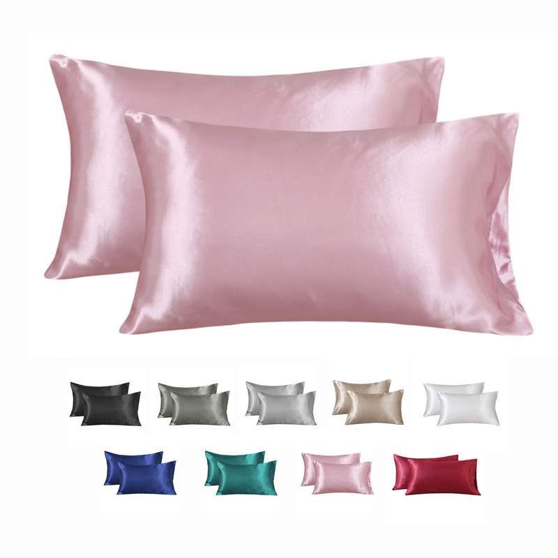 Satin Pillowcase Silk - Silk-LIke Pillowcase Pillow Cover Silky Satin