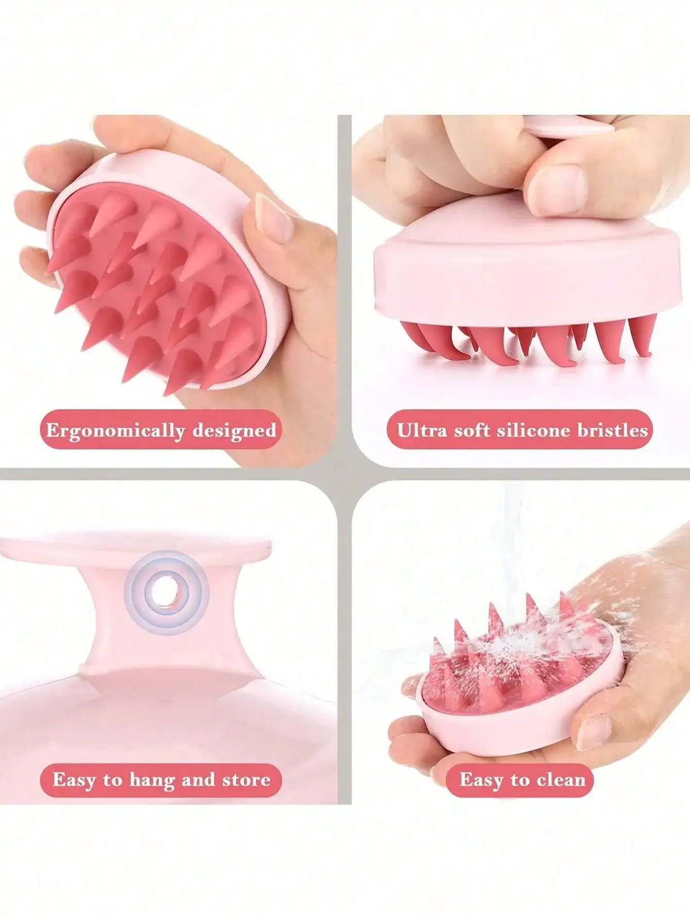 1pc Soft Silicone Scalp Massag - огляд і ціна Hair Care Curly Hair