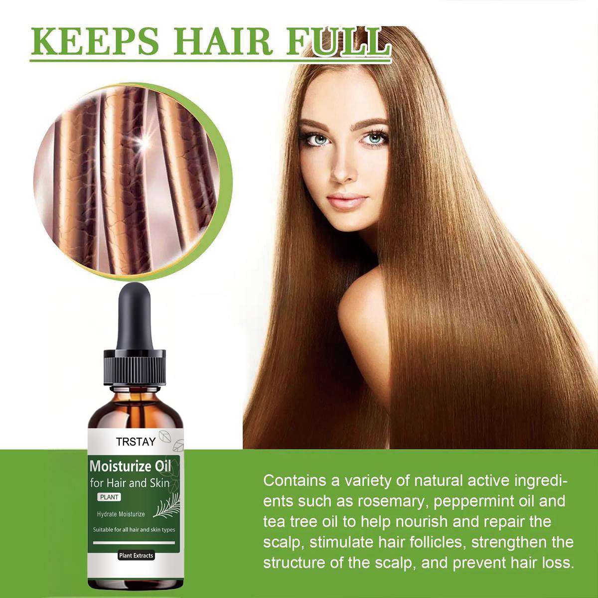 TRSTAY Rosemary Essential Oil  - огляд і ціна Rosemary Hair Oil