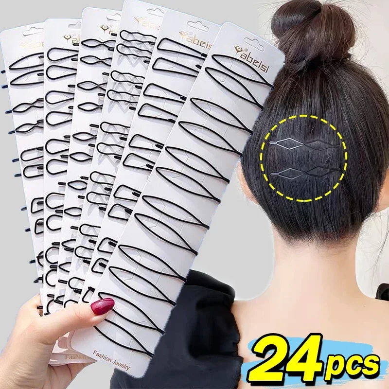 3/24pcs Black Simple Bobby Hai - огляд і ціна Bobby Pin Bulk