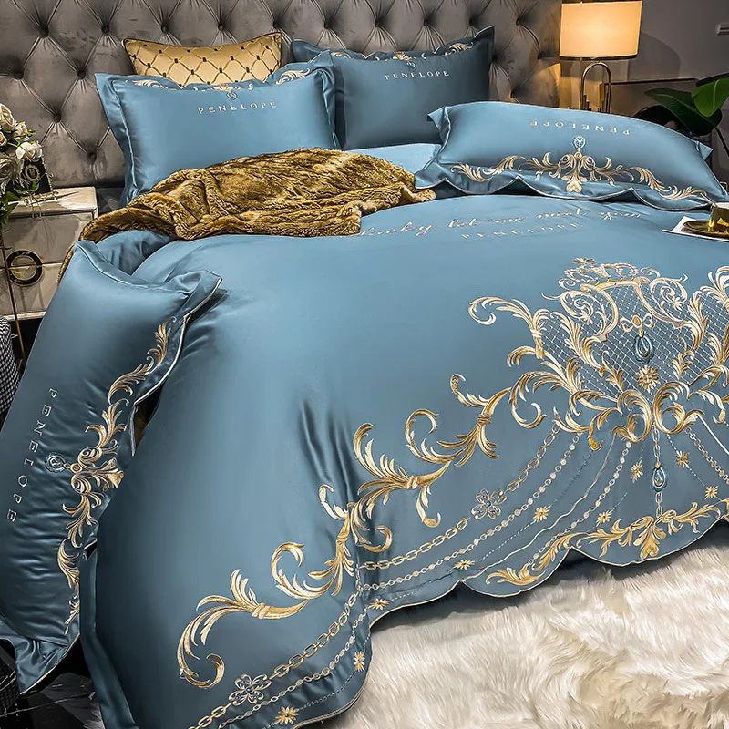 European-Style Bed Sheet Four- - огляд і ціна Satin Pillowcase Silk