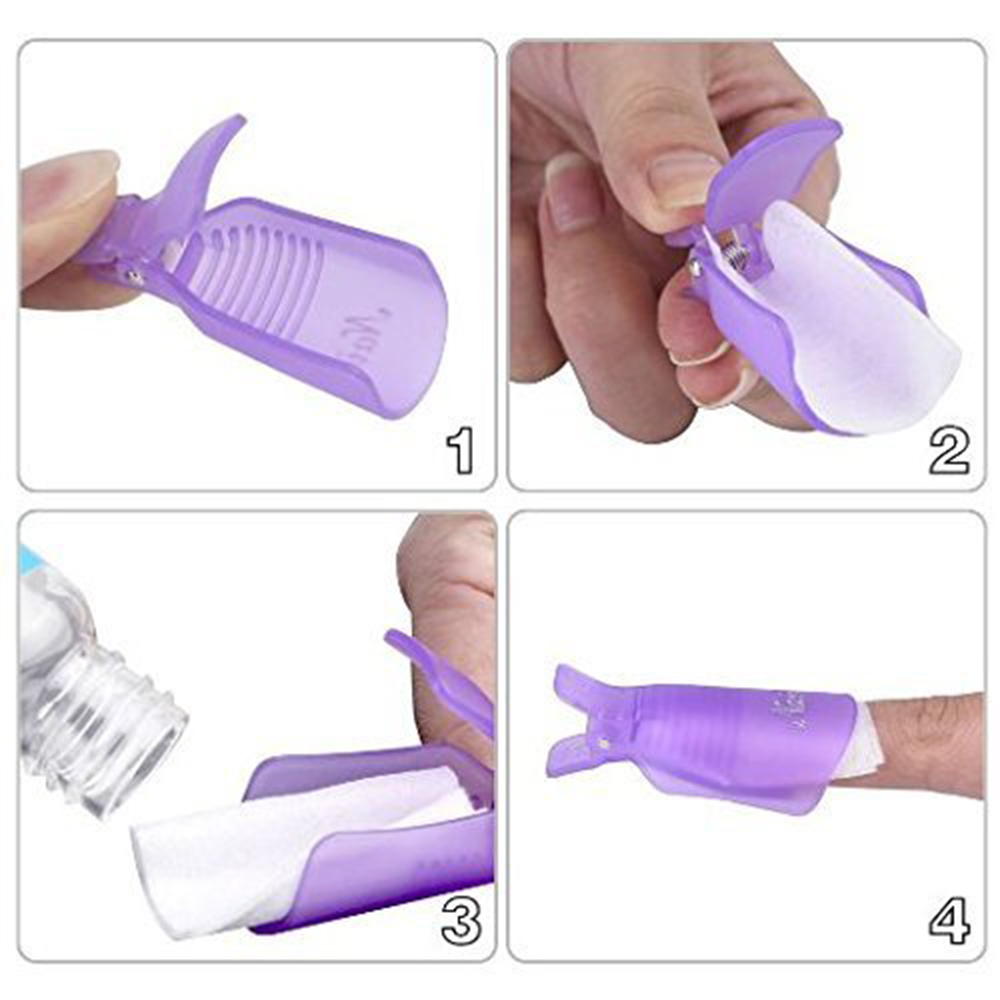 10Pcs Plastic Nail Art Soak Of - огляд і ціна Hair Care Gel