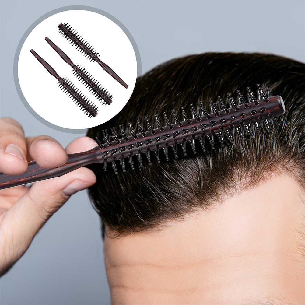 2Pcs Wood Round Hair Brush Cur - огляд і ціна Hair Care In Salon