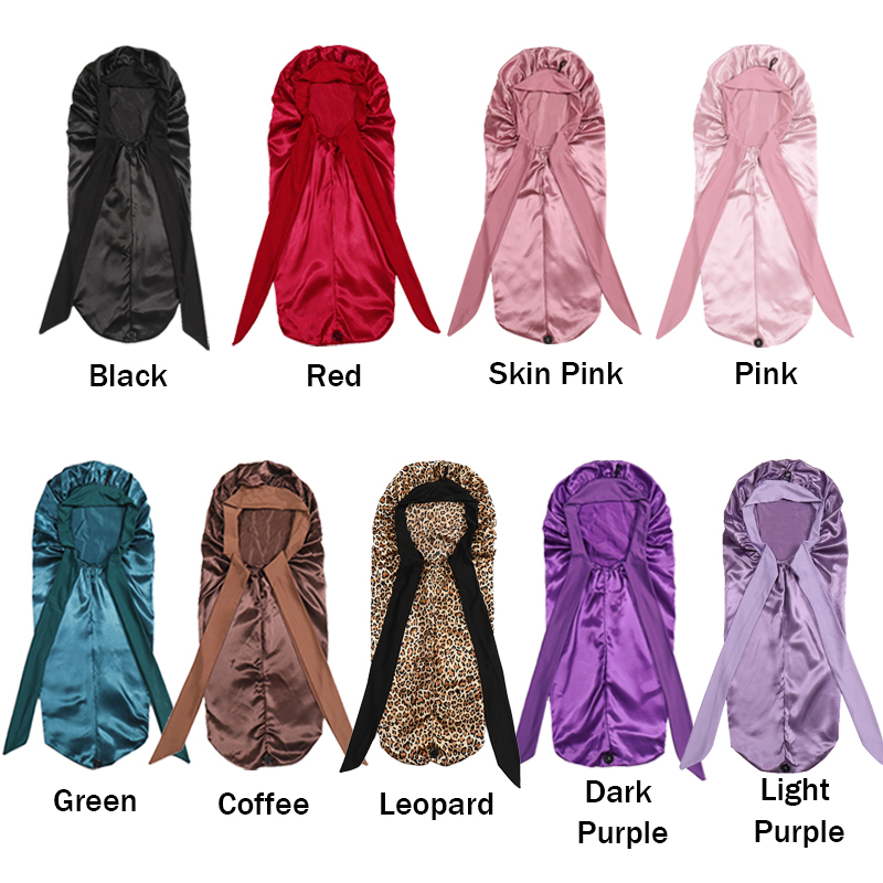 Custom Logo Long Satin Bonnet  - огляд і ціна Hair Care Logo