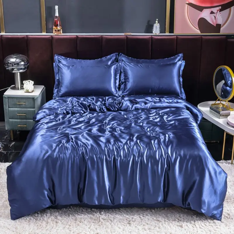 Nordic Satin Silk Bedding Set  - огляд і ціна Satin Pillowcase Silk