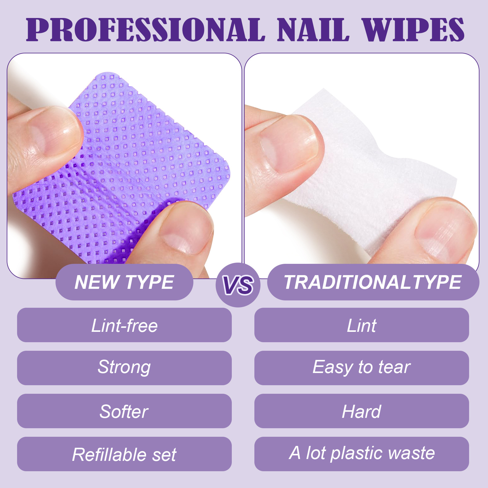 630/1200pcs Lint-Free Gel Nail - огляд і ціна Hair Care Gel