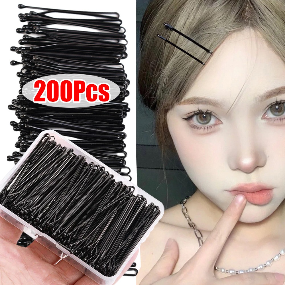 50-200pcs Black Hair Clips U S - огляд і ціна Bobby Pin Bulk