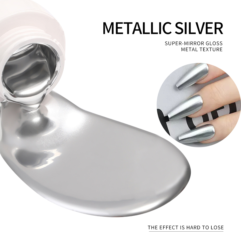 5ml Silver Gold Metallic Gel N - огляд і ціна Hair Care Gel