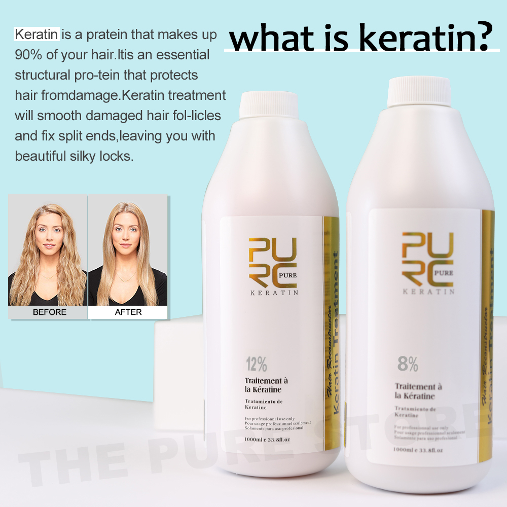 PURC 8% Keratin Smoothing Trea - огляд і ціна Hair Care Curly Hair