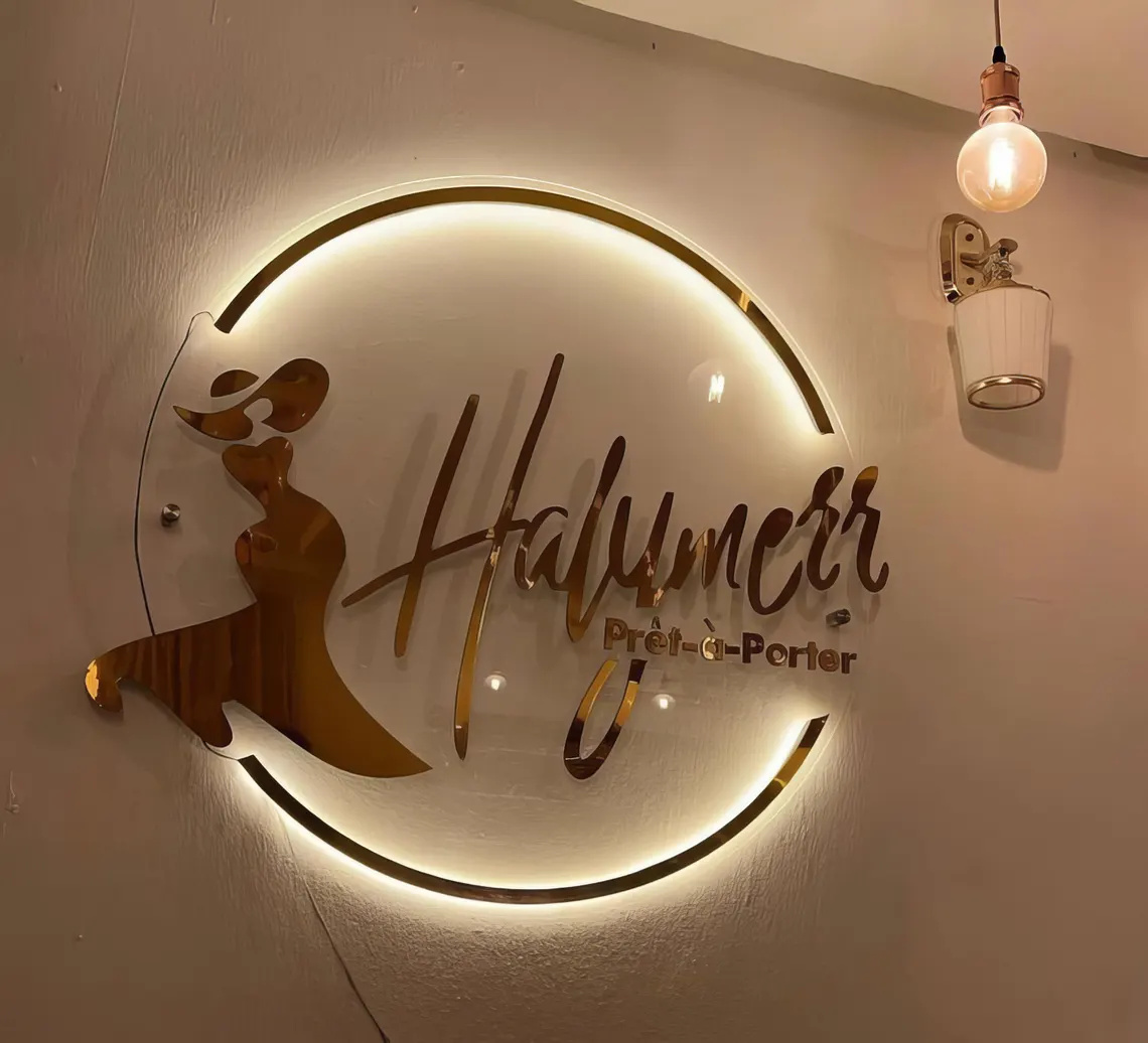Custom LED Logo Sign, Acrylic  - огляд і ціна Hair Care Logo