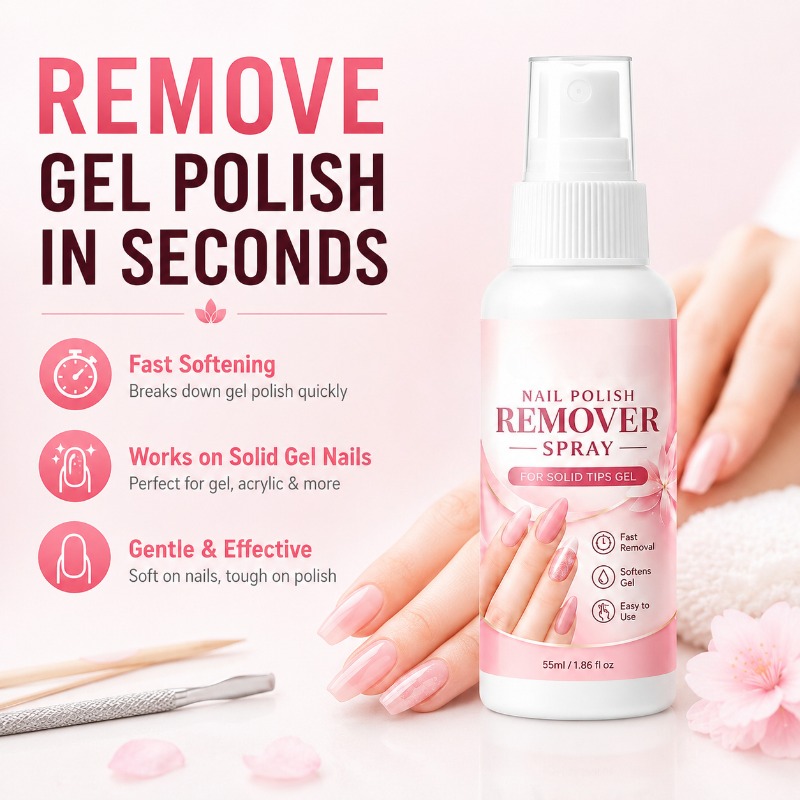 Nail Remover Spray Solid Nail  - огляд і ціна Hair Care Gel