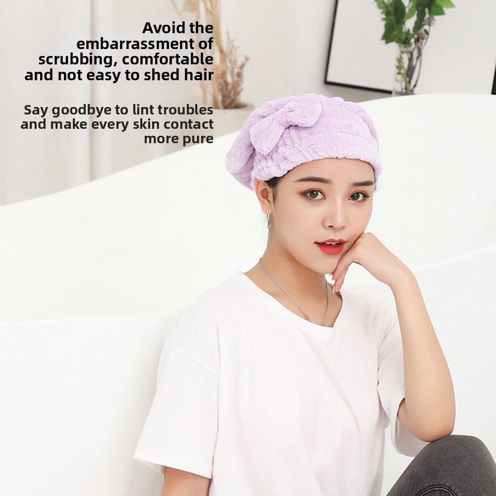 Bow-Knot Shower Cap Super Abso - огляд і ціна Hair Care Long Hair