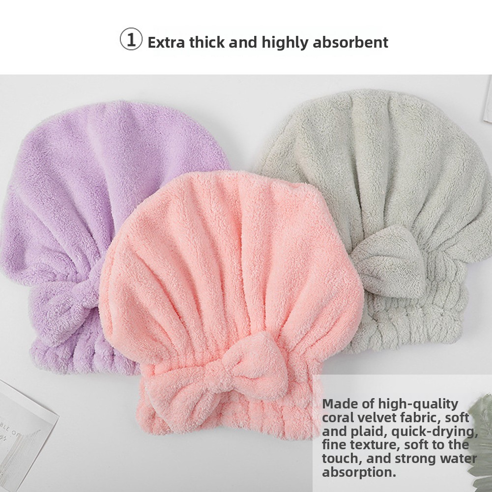 Bow-Knot Shower Cap Super Abso - огляд і ціна Hair Care Long Hair