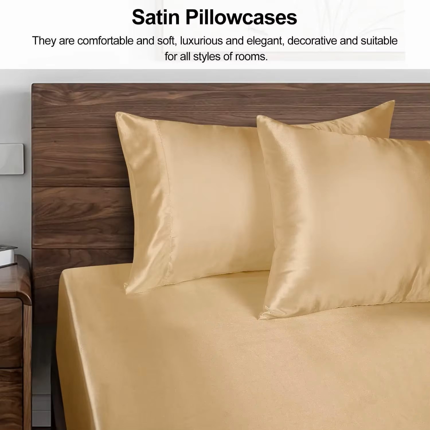 1PC Satin Pillowcase for Hair  - огляд і ціна Satin Pillowcase Silk