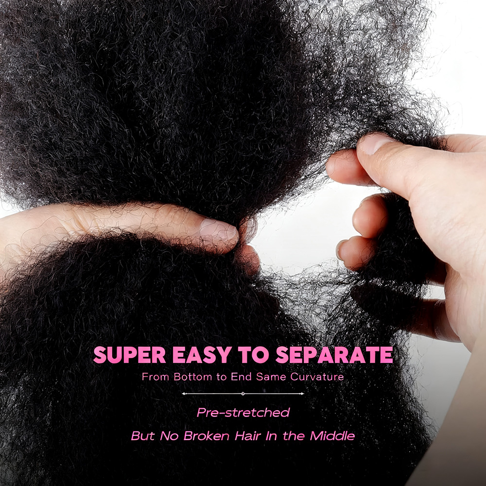 Afro Kinky Curly Bulk Hair Bun - огляд і ціна Hair Care Curly Hair