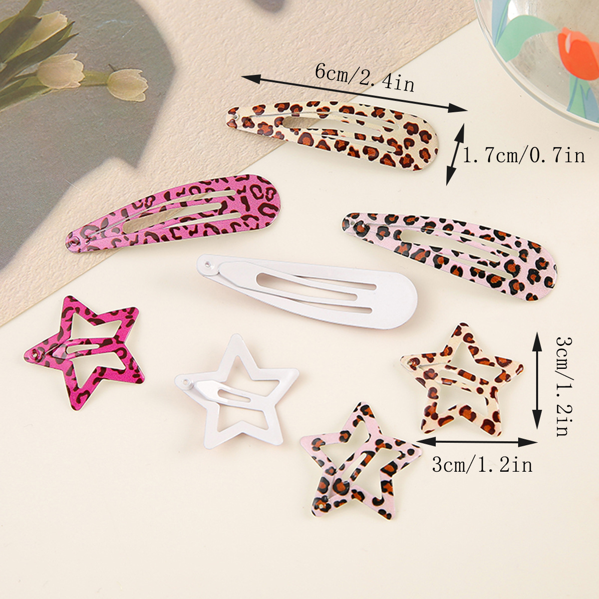 Simple Leopard Print Hairpins  - огляд і ціна Bobby Pin Bulk