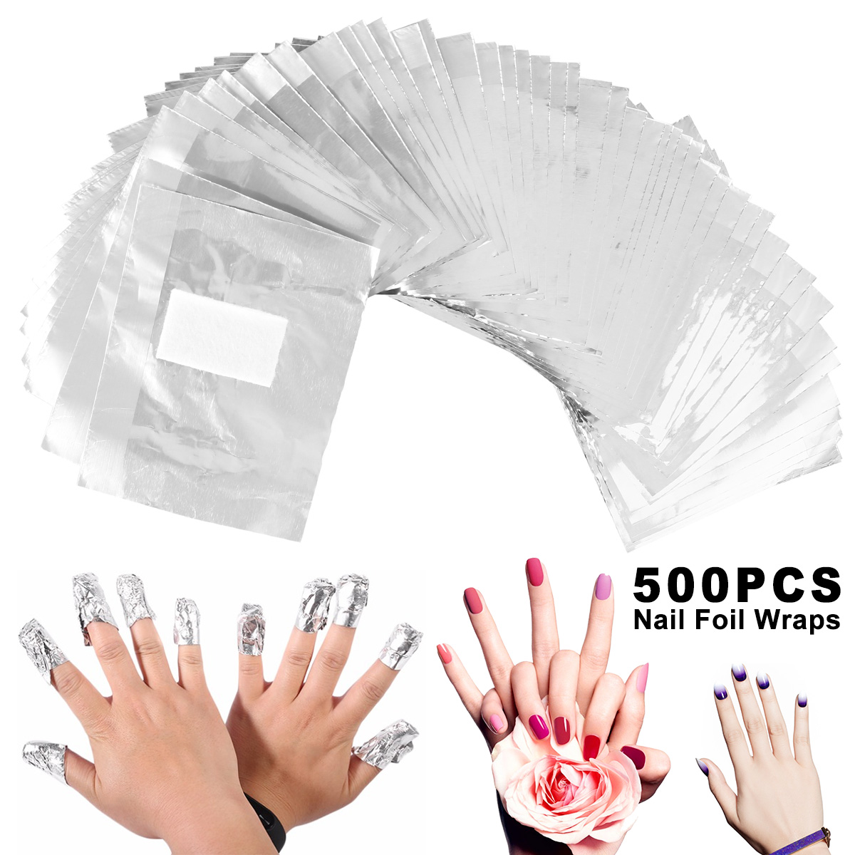 500/1000Pcs Aluminium Foil Gel - огляд і ціна Hair Care Gel