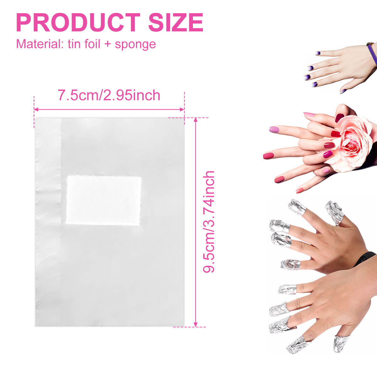 500/1000Pcs Aluminium Foil Gel - огляд і ціна Hair Care Gel