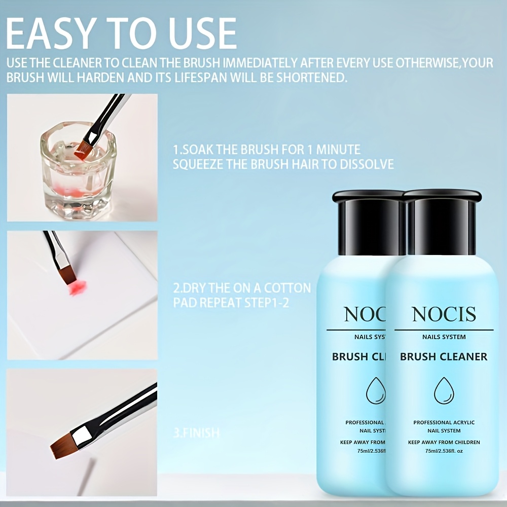 NOCIS 75ml Acrylic Nail Brush  - огляд і ціна Hair Care Gel