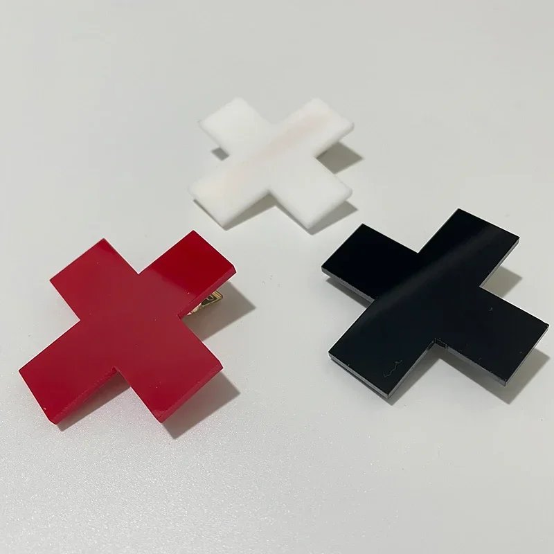 Y2K Red Cross Hair Clip Punk G - огляд і ціна Bobby Pin Bulk